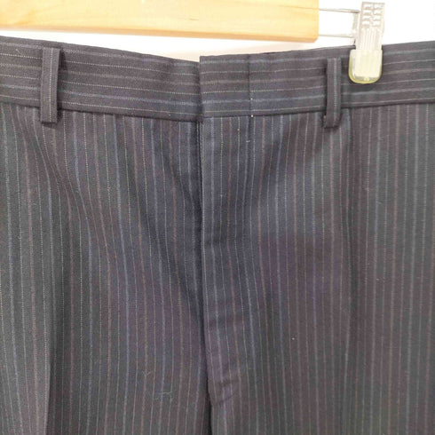コムデギャルソンオム COMME des GARCONS HOMME 90-2000S 田中オム 田中期 ノータック スラックスパンツ トラウザー ピンストライプ メンズ JPN:M