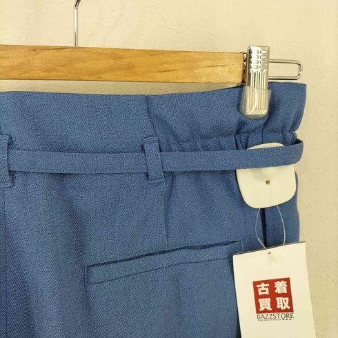 ユナイテッドアローズグリーンレーベルリラクシング UNITED ARROWS green label relaxing リネンライク ワイドパンツ ウォッシャブル ストレッチ 防シワ レディース JPN:38