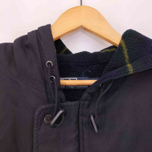 ポロバイラルフローレン Polo by RALPH LAUREN フリースブランケット ナイロンフーデッドコート メンズ import:L