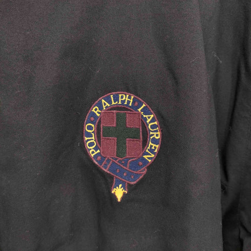 ポロバイラルフローレン Polo by RALPH LAUREN フリースブランケット ナイロンフーデッドコート メンズ import:L