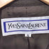 イヴサンローラン Yves Saint Laurent 80-90s ウール 4ポケット スタンドカラージャケット コート 肩パッド レディース