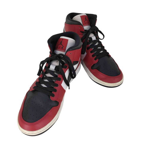 ナイキ NIKE AIR JORDAN 1 MID CHICAGO BLACK TOE エアジョーダン1 ミッド シカゴ ブラック トゥ スニーカー メンズ JPN:28.5