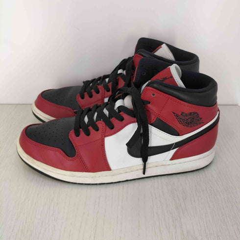 ナイキ NIKE AIR JORDAN 1 MID CHICAGO BLACK TOE エアジョーダン1 ミッド シカゴ ブラック トゥ スニーカー メンズ JPN:28.5