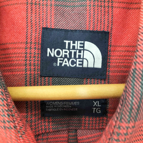ザノースフェイス THE NORTH FACE WHISTLER BLACKCOMB グレンチェックシャツ レディース import:XL