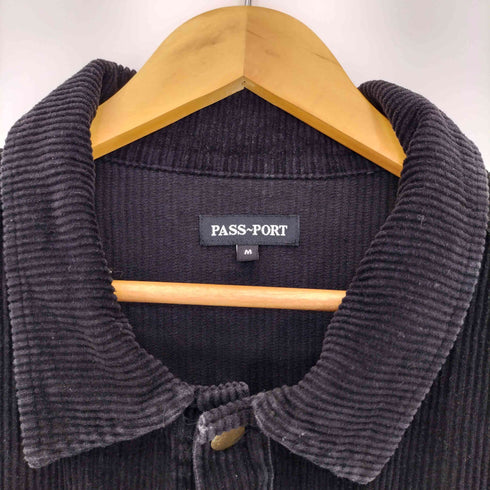 PASS~PORT ロゴ刺繍 コーデュロイ シャツジャケット メンズ import:M