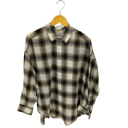 ユナイテッドアローズグリーンレーベルリラクシング UNITED ARROWS green label relaxing シアー チェック シャツ レディース FREE