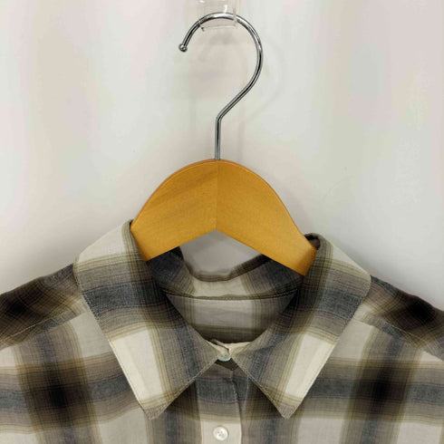ユナイテッドアローズグリーンレーベルリラクシング UNITED ARROWS green label relaxing シアー チェック シャツ レディース FREE