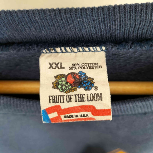 フルーツオブザルーム FRUIT OF THE LOOM 80~90s 紙タグ MADE IN USA ビッグサイズラグランスウェット メンズ XXL