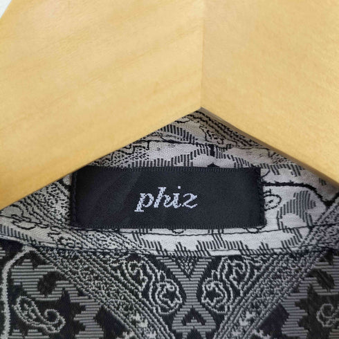 phiz バロック柄 レーヨンジャガードシャツ メンズ JPN:XL
