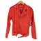 PU×POLYESTER フェイクレザー ダブルライダースジャケット メンズ import:XS