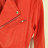 PU×POLYESTER フェイクレザー ダブルライダースジャケット メンズ import:XS