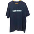 ルックスタジオ LQQK STUDIO STACKED LOGO IRIDESCENT TEE ロゴプリント ショートスリーブ クルーネックTシャツ メンズ