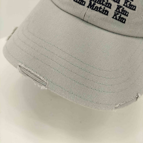 Matin Kim LETTERING BALL CAP IN CHARCOAL メンズ F