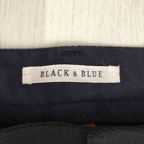 ブラックアンドブルー BLACK&BLUE ウール 2タックスラックス メンズ 32