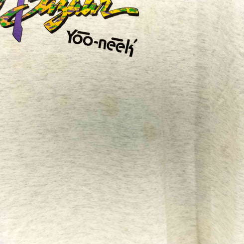 Yoo-neeK 90S シングルステッチ ショートスリーブ クルーネックTシャツ メンズ