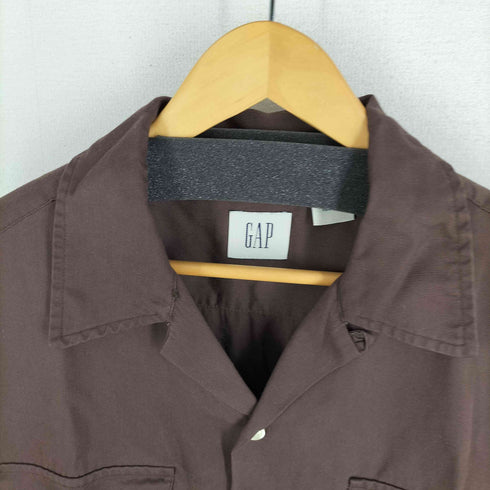 ギャップ Gap 90S OLD ループカラー 開襟 レーヨン 長袖シャツ メンズ L