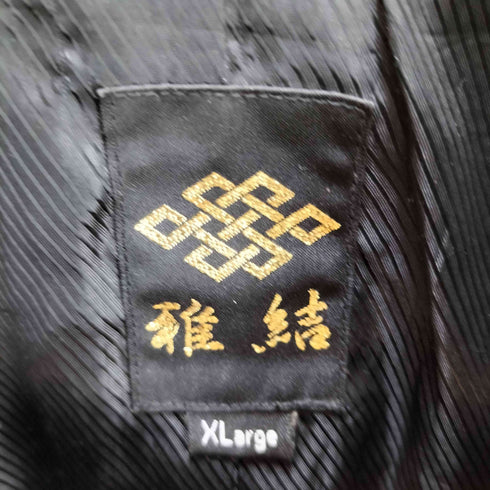 雅結 背面ペイントレザージャケット メンズ JPN:XL