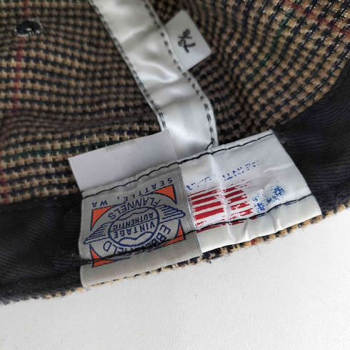 エベッツフィールドフランネルズ Ebbets Field Flannels USA製 ツイード 6パネルキャップ メンズ