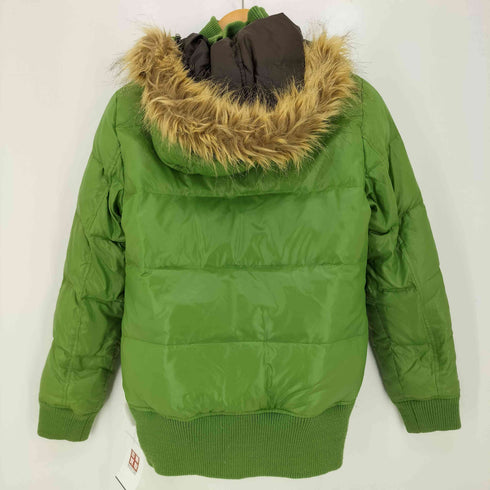 トミーヒルフィガー TOMMY HILFIGER リバーシブル ダブルジップ ボア フーデッド ダウン ジャケット レディース import:M