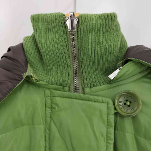 トミーヒルフィガー TOMMY HILFIGER リバーシブル ダブルジップ ボア フーデッド ダウン ジャケット レディース import:M