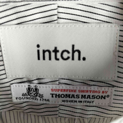 トーマスメイソン thomas mason intch. Arc ノーカラー オフィサーシャツ メンズ R