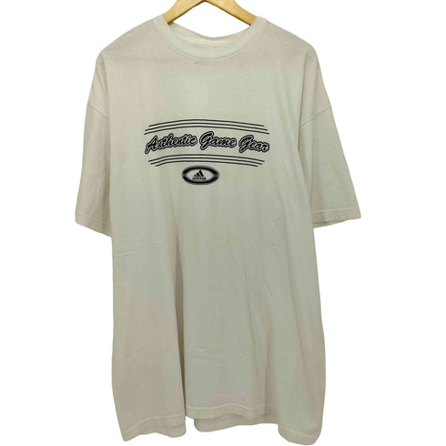 アディダス adidas 90-2000s 万国旗タグ パフォーマンスロゴ ロゴプリント ショートスリーブ クルーネックTシャツ メンズ JPN:XL