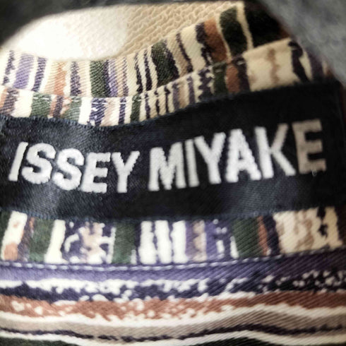 イッセイミヤケ ISSEY MIYAKE 1991AW 黒タグ 総柄 レーヨン 長袖シャツ メンズ M