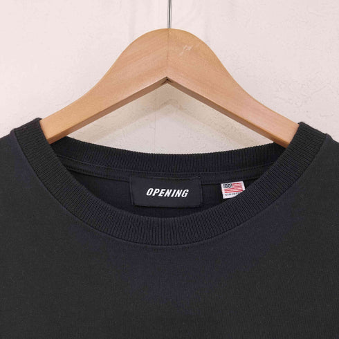 オープニングアクト OPENING ACT アメリカンコットンクルーエッセンシャルロングスリーブカットソー メンズ import:XS