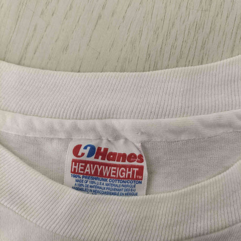 ヘインズ Hanes シングルステッチ 地球プリントTシャツ メンズ JPN:L