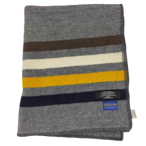 ペンドルトン PENDLETON TYPE ZU-33 CZ-34 マルチカラー ボーダー ウールコットン ブランケット ひざ掛け メンズ