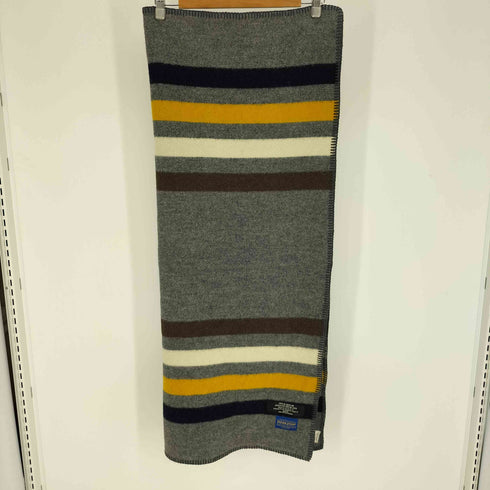 ペンドルトン PENDLETON TYPE ZU-33 CZ-34 マルチカラー ボーダー ウールコットン ブランケット ひざ掛け メンズ