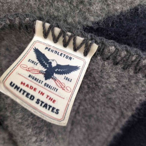ペンドルトン PENDLETON TYPE ZU-33 CZ-34 マルチカラー ボーダー ウールコットン ブランケット ひざ掛け メンズ