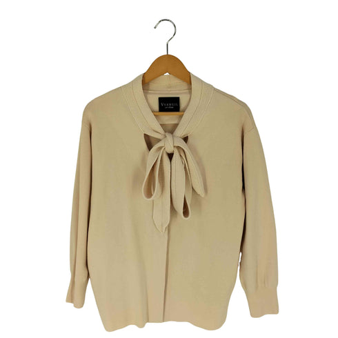 ヴェルメイユ VERMEIL ボウタイニットカーディガン レディース