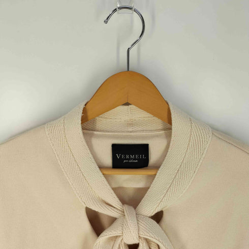 ヴェルメイユ VERMEIL ボウタイニットカーディガン レディース