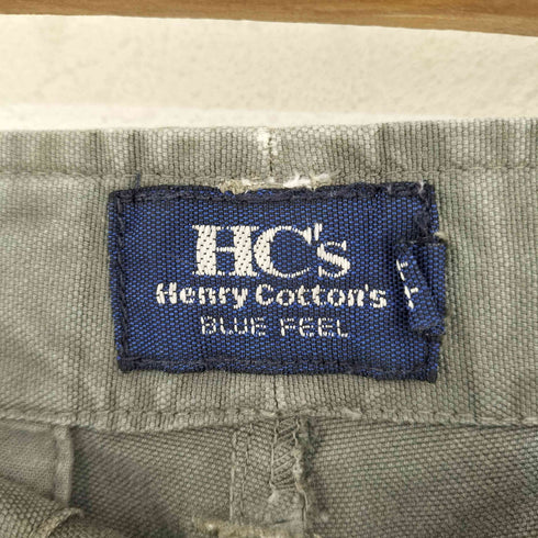 ヘンリーコットンズ Henry Cottons MADE IN ITALY BLUE FEEL ボタンフライ コットンカーゴパンツ メンズ JPN:44