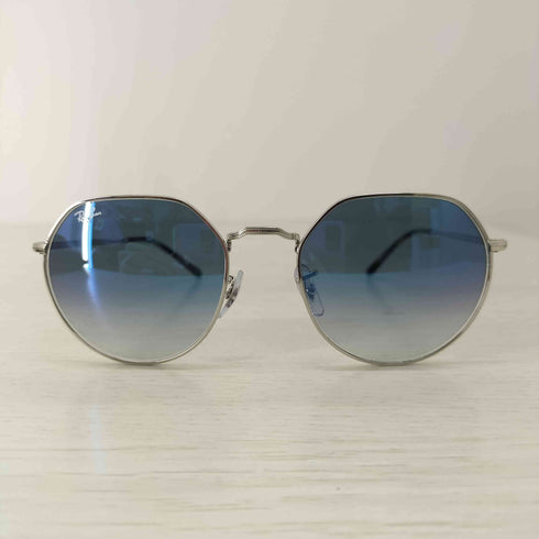 レイバン Ray-Ban JACK メタル製フレームフレーム ポリッシュ シルバー レンズ ブルーグラデーション メンズ 55□20-145
