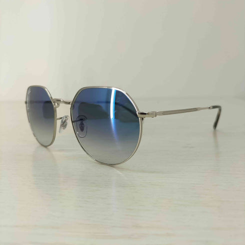 レイバン Ray-Ban JACK メタル製フレームフレーム ポリッシュ シルバー レンズ ブルーグラデーション メンズ 55□20-145