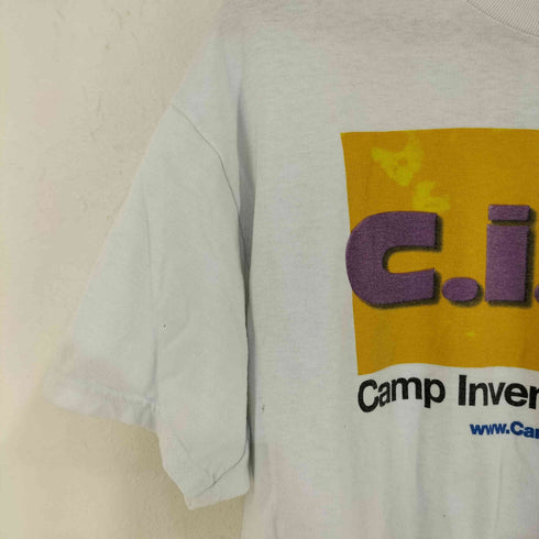 ヘインズ Hanes c.i.fly 企業ロゴ 両面プリントTシャツ メンズ import:M
