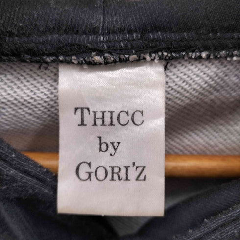 THICC BY GORI'Z ジップデザイン くまパーカー メンズ