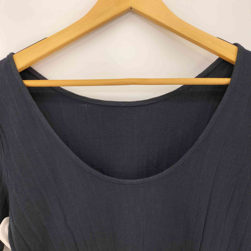 スリードッツ three dots High twisted rib half sleeve top レディース JPN:M