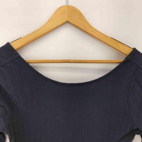 スリードッツ three dots High twisted rib half sleeve top レディース JPN:M