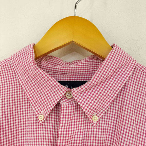 ラルフローレン RALPH LAUREN 香港製 BLAKE ギンガムチェック シアサッカーBDシャツ メンズ JPN:XL