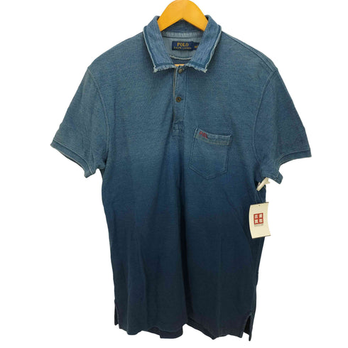 ポロラルフローレン POLO RALPH LAUREN 染加工鹿の子ポロシャツ メンズ L