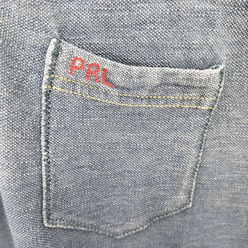ポロラルフローレン POLO RALPH LAUREN 染加工鹿の子ポロシャツ メンズ L