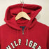 トミーヒルフィガー TOMMY HILFIGER ロゴ刺繍 ジップアップ フーディー レディース import:S