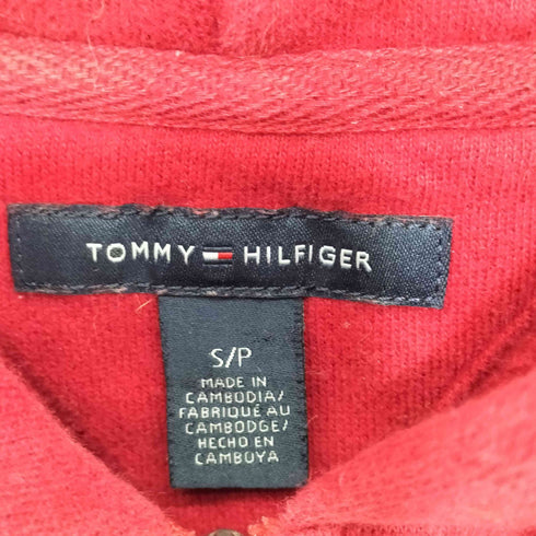 トミーヒルフィガー TOMMY HILFIGER ロゴ刺繍 ジップアップ フーディー レディース import:S