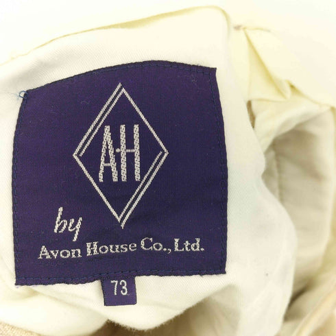 エーボンハウス AVON HOUSE 日本製 リネン混 2タックスラックス メンズ 73