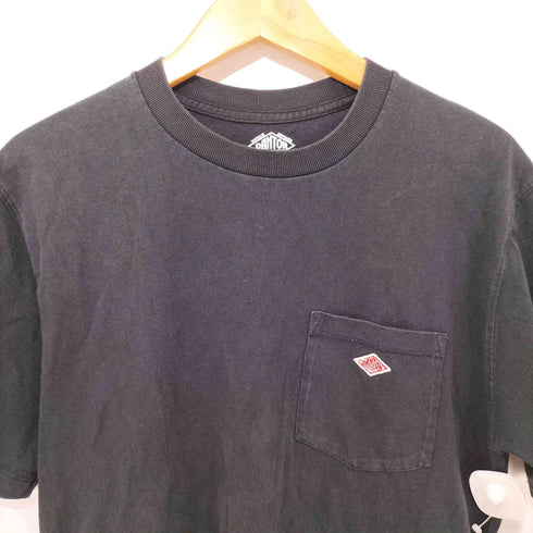 ダントン DANTON ロゴ刺繍 天竺コットン ポケットTシャツ メンズ US:40
