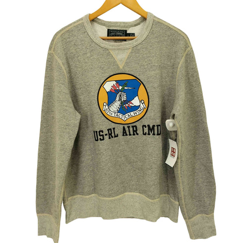 ポロカントリーラルフローレン POLO COUNTRY RALPH LAUREN フロントプリント Vガゼットクルーネックスウェット メンズ