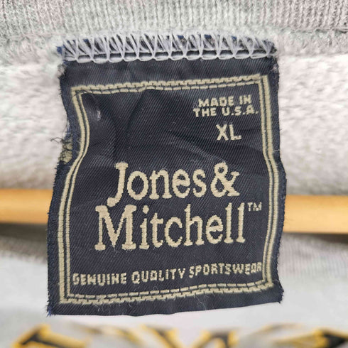 JONES&MITCHELL MADE IN USA カレッジデザインクルーネックスウェット メンズ import:XL